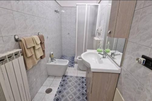 Koupelna v ubytování Casa Erre