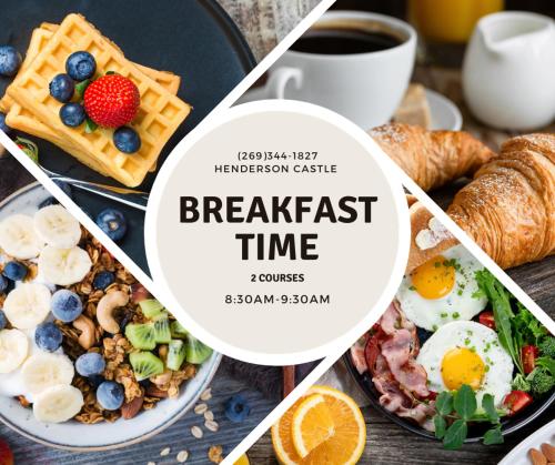 Opciones de desayuno disponibles en Upjohn