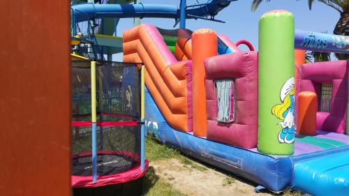 a inflatable bounce house on a playground at Sidari Waterpark in Sidari