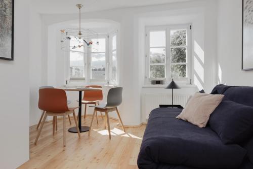 Posezení v ubytování Das Grüne Haus - Boutique Apartments ecofriendly