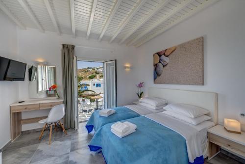 Cama ou camas em um quarto em Makis Place
