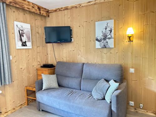 Studio rénové aux pieds des pistes des Chavannes, cœur de station, balcon, 4 couchages