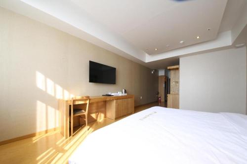 TV a/nebo společenská místnost v ubytování Lake 45 Hotel