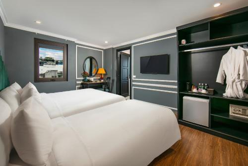 Katil atau katil-katil dalam bilik di La Selva Premium Hotel