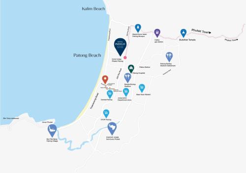 a map of the gulf of mexico at Hotel Indigo Phuket Patong by IHG in Patong Beach