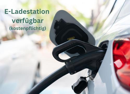 a car with a car charger plugged into a carafe at My Suite Leesch - Hotel & Restaurant nahe Büsum - Hunde herzlich willkommen in Reinsbüttel