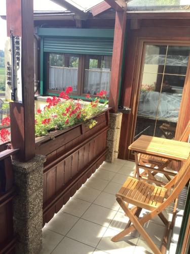 Balkoni atau teres di Urlaub am Bauernhof - Zettlerhof Apartment