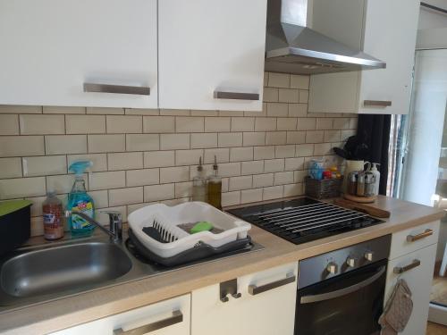 Una cocina o zona de cocina en L'île d'Amélie