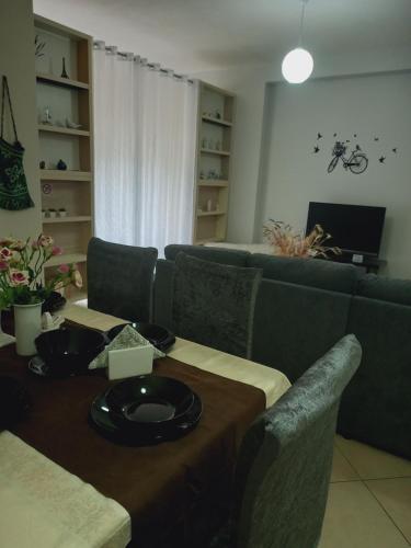 Posezení v ubytování Panoramic apartment