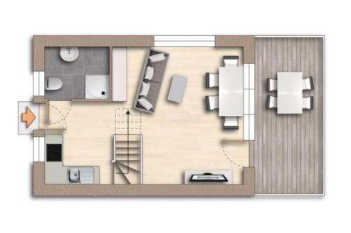 Půdorys ubytování Ferienhaus Felix, Rankwitz, Quilitz