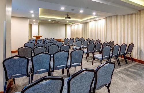 a row of chairs in a conference room at Bera Konya Hotel in Konya