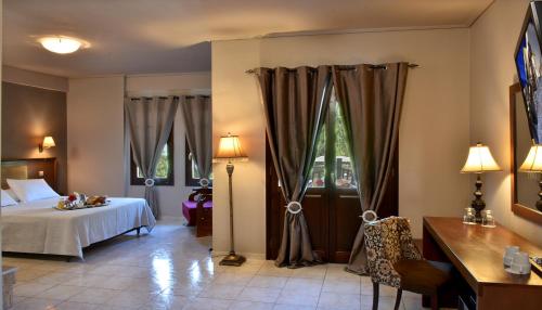 Llit o llits en una habitació de Hotel Pelion Resort