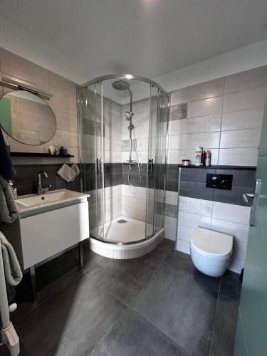 Kúpeľňa v ubytovaní Gîte au centre ville de Paimpol