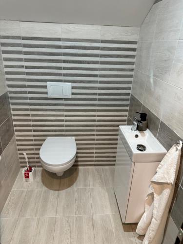 Un baño de Apartmány KŘENOV
