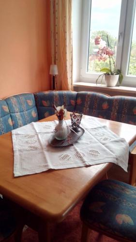 Posezení v ubytování Ferien auf dem Bauernhof