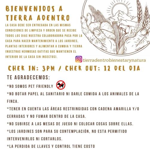a flyer for a concert with a heart and the words senryu americana at Lujosa Casa Quinta en Naturaleza Andina in Iza