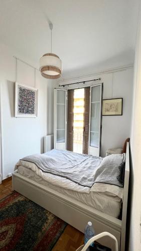 Postel nebo postele na pokoji v ubytování Monaco entire flat with spectacular terrace and sea view