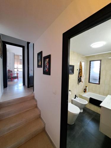 Koupelna v ubytování Monteluna