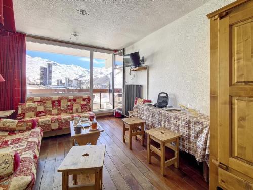 Studio lumineux, ski aux pieds, balcon sud, 24 m², 4 pers, 2 flocons argent - La Croisette, Les Belleville - FR-1-344-1180