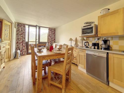 Appartement ensoleillé, 2 pièces cabine, balcon sud, pour 6 pers., centre station, près des pistes - FR-1-344-1178