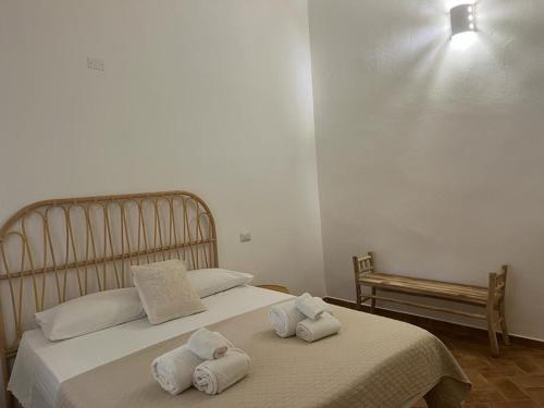 Postel nebo postele na pokoji v ubytování Podere Cala Viola