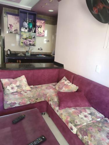 شاليه للايجار مارينا دلتا المنصوره الجديده في Al Ḩammād: غرفة معيشة مع كنبتين وأريكة