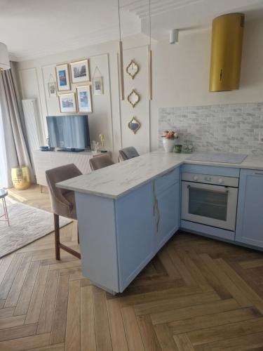 Kuchyňa alebo kuchynka v ubytovaní Serce miasta Gdansk apartament
