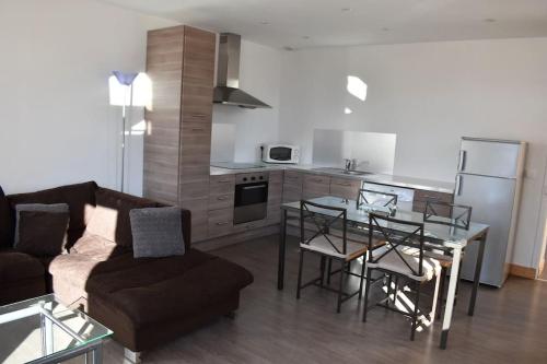Η κουζίνα ή μικρή κουζίνα στο Appartement calme aigueblanche trois vallées