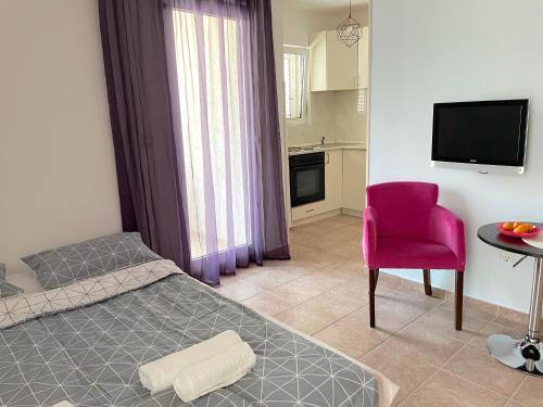 Tempat tidur dalam kamar di Amonte