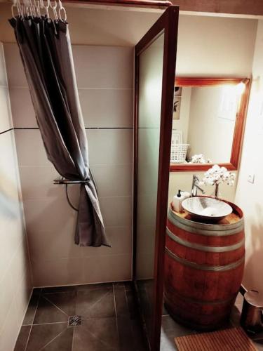 Vonios kambarys apgyvendinimo įstaigoje Élégante maison au style raffiné