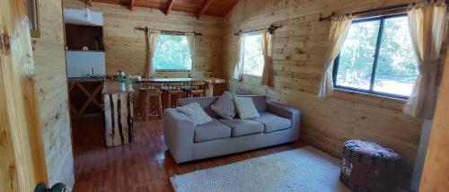 Χώρος καθιστικού στο Cabañas pucon cerduo