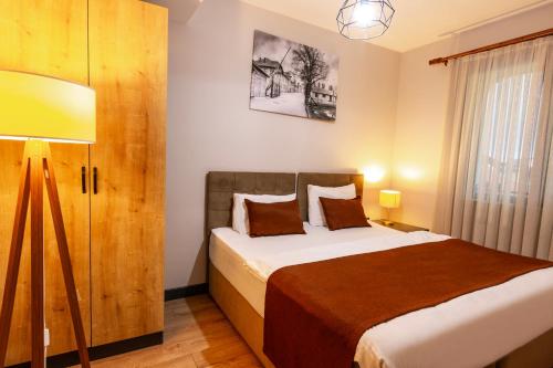 Postel nebo postele na pokoji v ubytování North Star Hotel