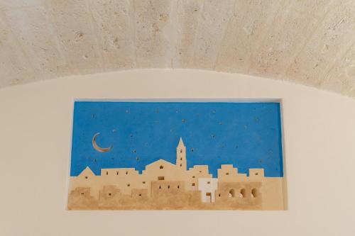 a picture of a painting of a city at BV Quarry Matera in Matera