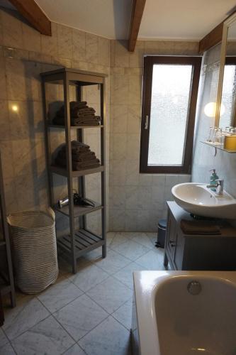 Ένα μπάνιο στο Die ganz besondere Ferienwohnung