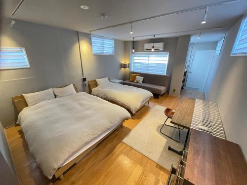 Postel nebo postele na pokoji v ubytování soco rooms