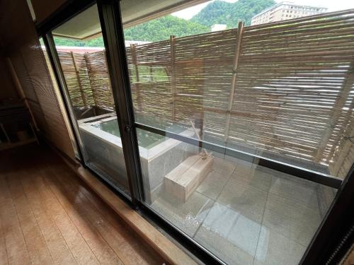 Balcon ou terrasse dans l'établissement Kuriya Suizan