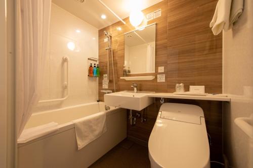 Koupelna v ubytování Belmont Hotel