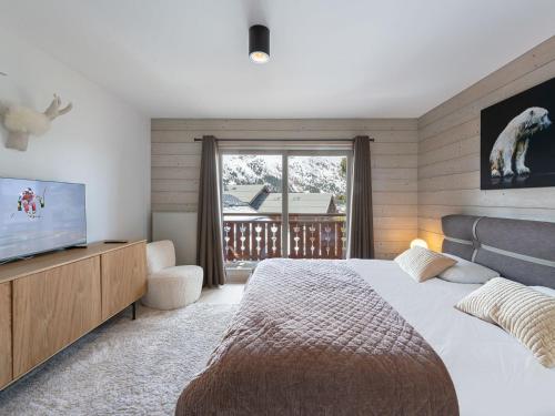Appartement neuf et contemporain avec cheminée, proche pistes de Méribel