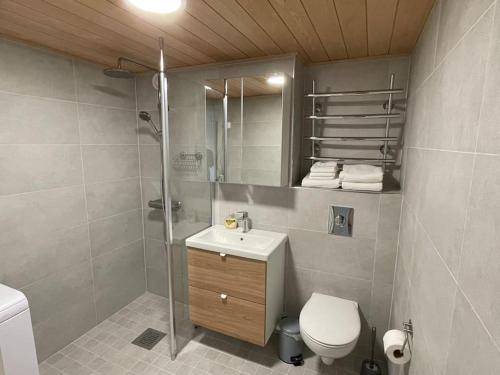 Koupelna v ubytování Modern and cozy apartment near train station
