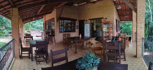Restaurace v ubytování Pousada Luar do Sertão