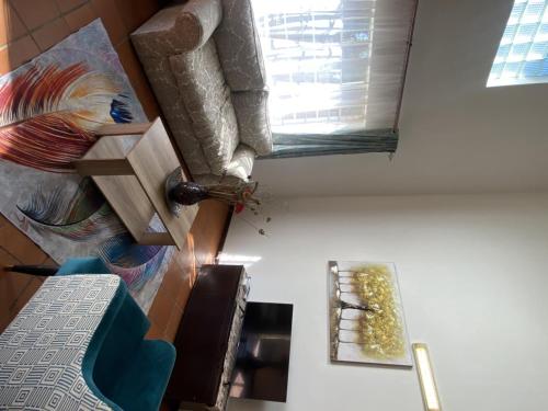a view from above of a room with a window at Menlyn Mews Guesthouse in Pretoria