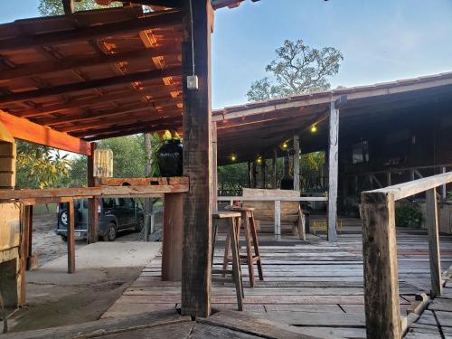 Patio nebo venkovní prostory v ubytování Spot Jaguar Pantanal South Lodgen wild Jaguar Tour