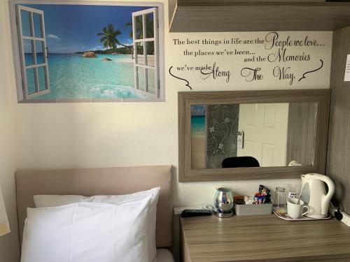 Ένα ή περισσότερα κρεβάτια σε δωμάτιο στο Enjoy your stay at Chorley Road