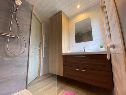 Koupelna v ubytování Camping la Venise Verte