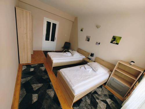 Ένα ή περισσότερα κρεβάτια σε δωμάτιο στο Ten's Apartment - spatios si linistit