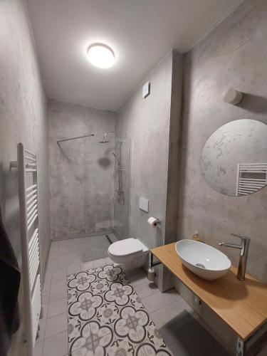 Kúpeľňa v ubytovaní Chalupa U Studánky