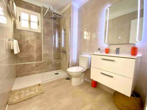 Koupelna v ubytování Confortable y céntrico