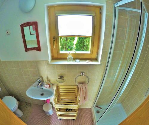 A bathroom at Lodge Bled