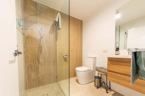 A bathroom at Sandcastle