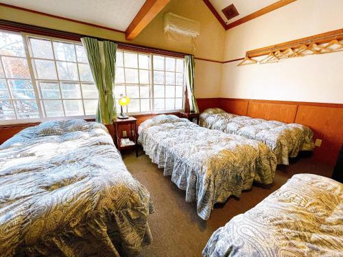Posteľ alebo postele v izbe v ubytovaní Hakuba Pension Meteor - Vacation STAY 63293v